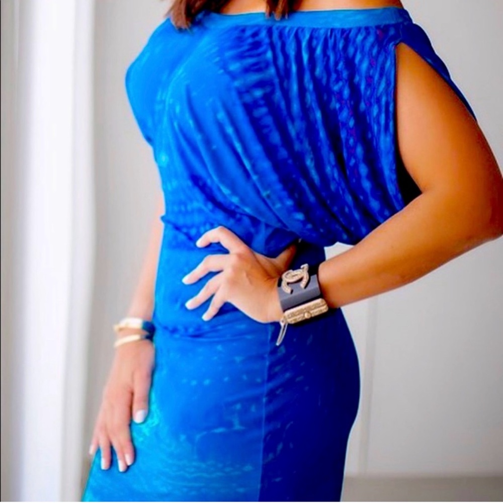 Roberto Cavalli Blue Dress